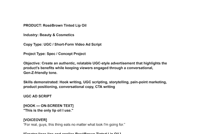 write a scroll stopping, short form video script for tiktok, reels and ads
